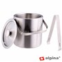 Balde Para Gelo Ø14cm 1.2L Inox Alpina
