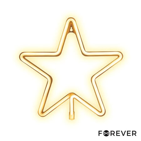 Luz LED Neon em Forma de Estrela