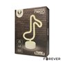 Luz LED Neon em Forma de Nota Musical c/ Base