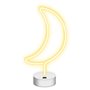 Luz LED Neon em Forma de Lua c/ Base