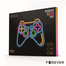 Luz LED Neon em Forma de Comando Gaming