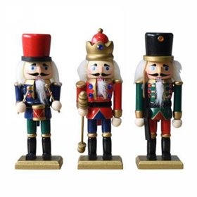 Conjunto de 3 Soldados Quebra-Nozes 15cm