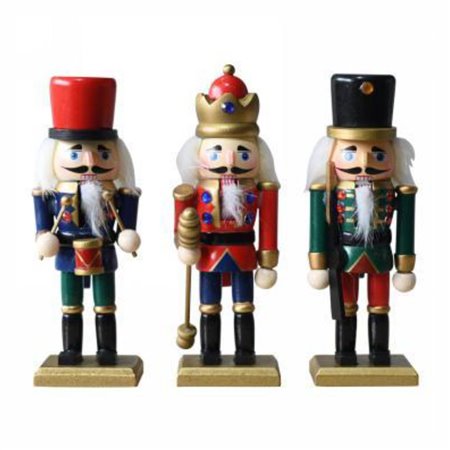 Conjunto de 3 Soldados Quebra-Nozes 15cm