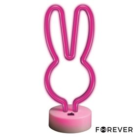 Luz LED Neon em Forma de Coelho c/ Base