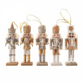 Conjunto de 5 Soldados Quebra-Nozes 13cm