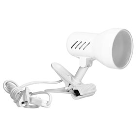 Candeeiro Secretária 1Xe27 40W c/ Mola Branco Virone