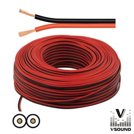 Cabo Coluna 2X0.50Mm Preto/Vermelho Paralelo Vsound
