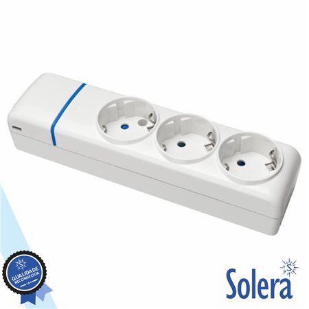 Extensão Elétrica 3X Schuko Ion Solera