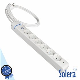 Tomada Elétrica c/ 6 Saídas Interruptor 1.5M Ion Solera