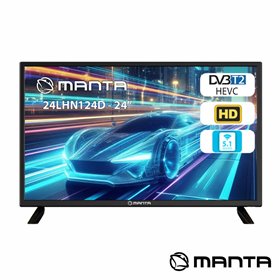 TV LED 24" HD HDMI USB 230/12V Manta