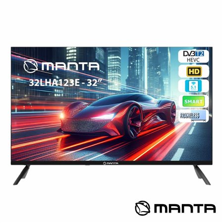 Smart TV DLED Frameless 32" HD HDMI DVB-T2/T/C Manta