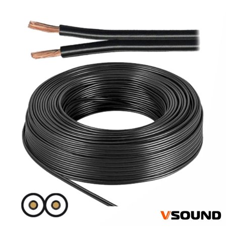 Cabo Coluna 2X4.00Mm Preto Paralelo Vsound