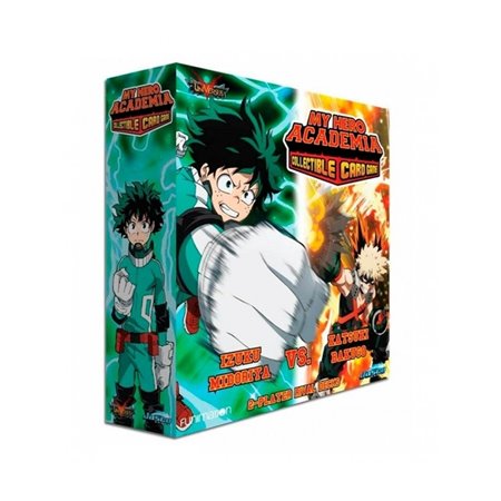 Jogo de cartas my hero academia rival deck izuku midoriya vs. katsuki bakugo 2 - jogador 2 baralhos ingleses