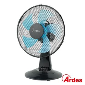 Ventoinha de Mesa Ø30cm 40W Preta/Azul Ardes