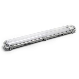 Armadura T8 c/ 2 Lâmpadas LED Tubular 2X9W 60cm 4000K IP65