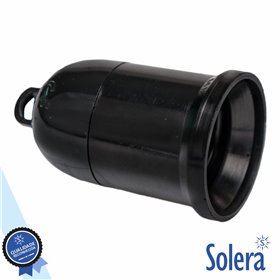 Casquilho p/ Lâmpada E27 Preto Solera
