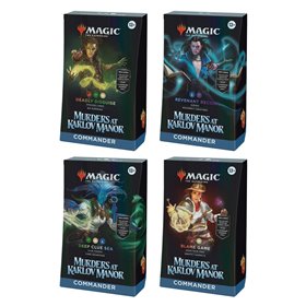 Magic the gatering card game comandante assassinatos em karlov manor decks 4 decks inglês