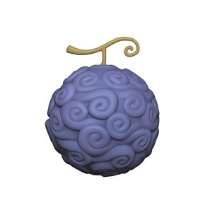 Figura de cofrinho de goma de uma peça Plastoy - fruta de goma