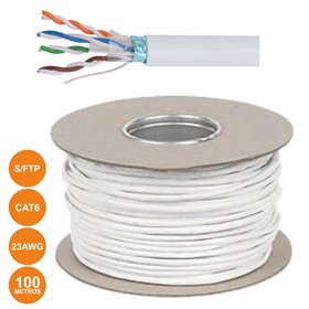 Cabo Ftp Cat6 4X2Xawg23 Flexivel 100M Cinzento