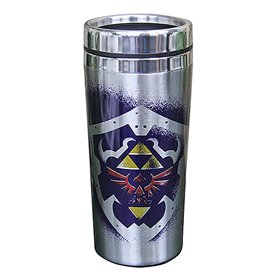 Paladone garrafa térmica de vidro escudo hylian 450 ml