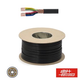 Cabo Eletronica 6 Condutores + Malha 6X0.22 °5.60 Preto