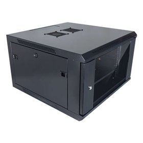 Aiten Data AI6606 6U Gabinete de Parede Profundidade 600 - Porta de Vidro - Trava de Segurança - Inclui Bandeja Fixa e Ventilado