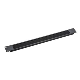 Painel de dados Aiten com escova 1U para gabinete de 19"