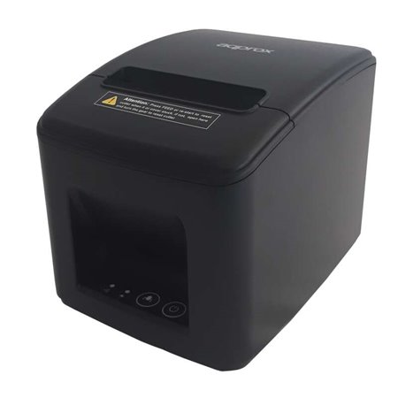 Impressora de recibos térmica aproximada - Resolução 203 dpi - Velocidade 200 mm/s - USB, RJ45, RJ11 - Corte automático e corte 