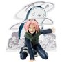 Painel Banpresto Naruto Shippuden Spectable Sakura Haruno - Figura colecionável - Altura 9cm aprox. - Fabricado em PVC e ABS