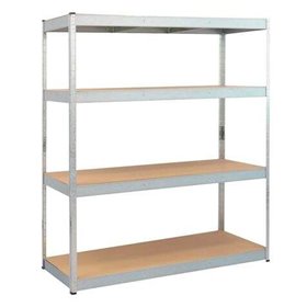 Estante Galvanizada Blim 4 Prateleiras Ajustáveis - Medidas 180x160x60cm - Peso Máx. 600kg por prateleira