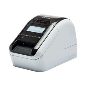 Impressora de etiquetas térmicas profissional Brother QL820NWBC WiFi - Bluetooth MFI - Impressão preta/vermelha - Tela LCD