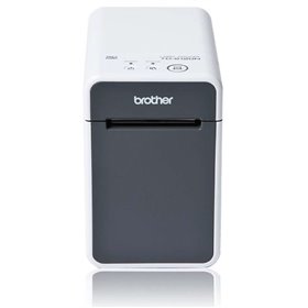 Impressora de etiquetas térmicas Brother TD2125N USB, LAN - Resolução 203 dpi - Velocidade 152,4 mm - Cor Branco/Cinza