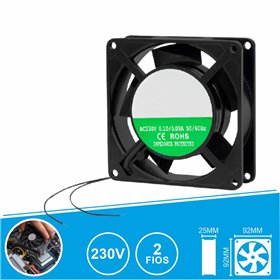 Ventoinha 230V 92X92X25Mm 2 Fios