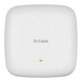 Ponto de acesso WiFi de banda dupla D-Link AC2300 Wave 2 PoE - 5 GHz/2,4 GHz - Taxa de transferência máx. 1700 Mbps - 2 portas R