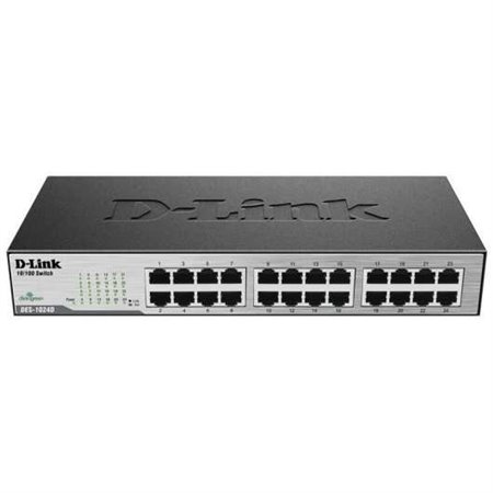 Switch D-Link 24 portas 10/100Mbps não gerenciável