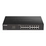Switch semi-gerenciável D-Link 16 portas Gigabit 10/100/1000 Mbps