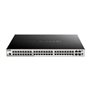 Switch semi-gerenciável D-Link 48 portas Gigabit PoE 370W + 4 portas Giga Combo
