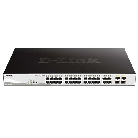 D-Link Smart Switch 24 portas Gigabit PoE + 4 SFP Combo