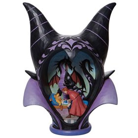 Figura enesco disney diorama bela adormecida estilo malévola