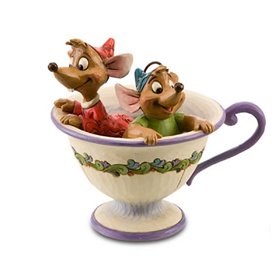 Figura enesco disney cinderela jaq e gus