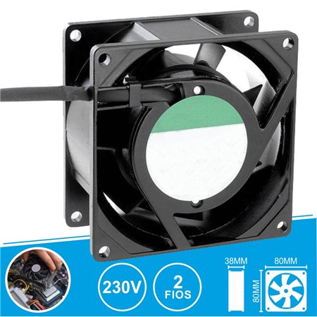 Ventoinha 230V 80X80X38Mm 2 Fios