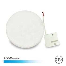 Plafon Elbat Redondo com Base Fixa LED 18W 1950lm - Luz Fria 6500K - Diâmetro 15cm