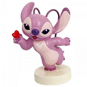 Enesco Disney Lilo & Stitch Angel com coração - Figura colecionável - Feito de resina - Esculpido e pintado à mão