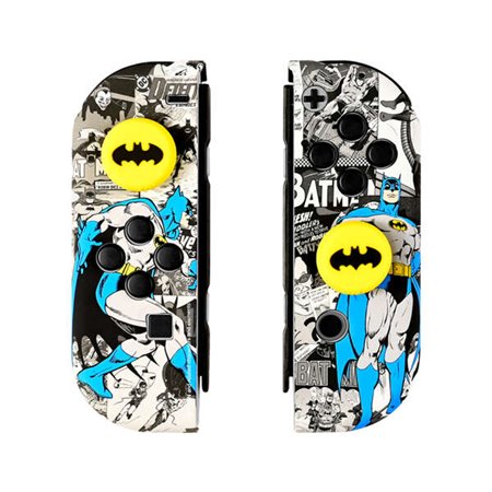FR-TEC Combo Pack Capas rígidas protetoras do Batman para Nintendo Switch Joycons - Punhos com logotipo do Batman - Caixa com 16