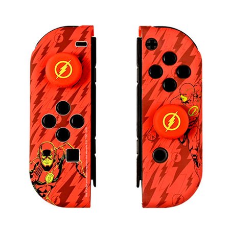 Estojo rígido FR-TEC Combo Pack e The Flash Grips para Nintendo Switch - Caixa com 16 jogos - Design exclusivo e aderência aprim