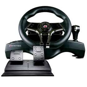 FR-TEC Hurricane Wheel MKII Volante Compatível com PC, PS4, PS3 e Switch - Volante com cames e mudança sequencial - Pedais de fr