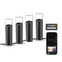 Ksix Pack 4 Smartled Outdoor RGBWIC Beacons - IP65 - Controle de APP - Fácil instalação