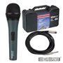 Microfone Profissional C/ Cabo 4.5M E Mala Hq Power
