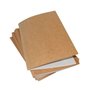 Mariola Pacote de 50 Subpastas Kraft - Branco 240gr - Formato A4 - Slot para Fixador - Cor Marrom/Branco