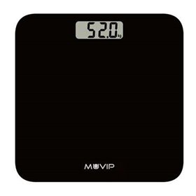 Balança Digital de Banheiro Muvip - Capacidade 180Kg - Sensores de Alta Precisão - Cor Preta